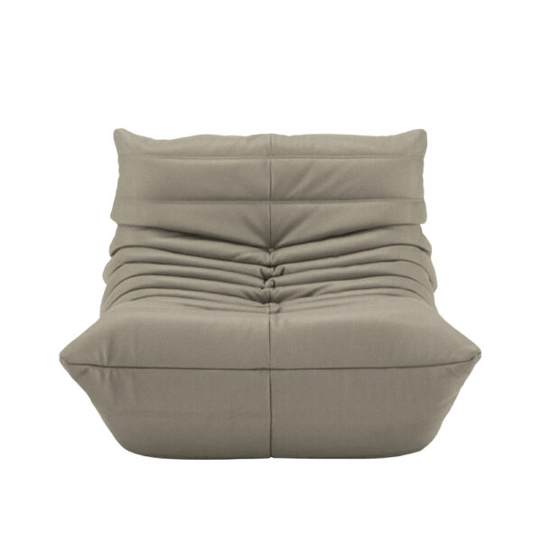 Togo Fireside Chair, Fabric Cat. S, Alcantara Dove Grey 4475