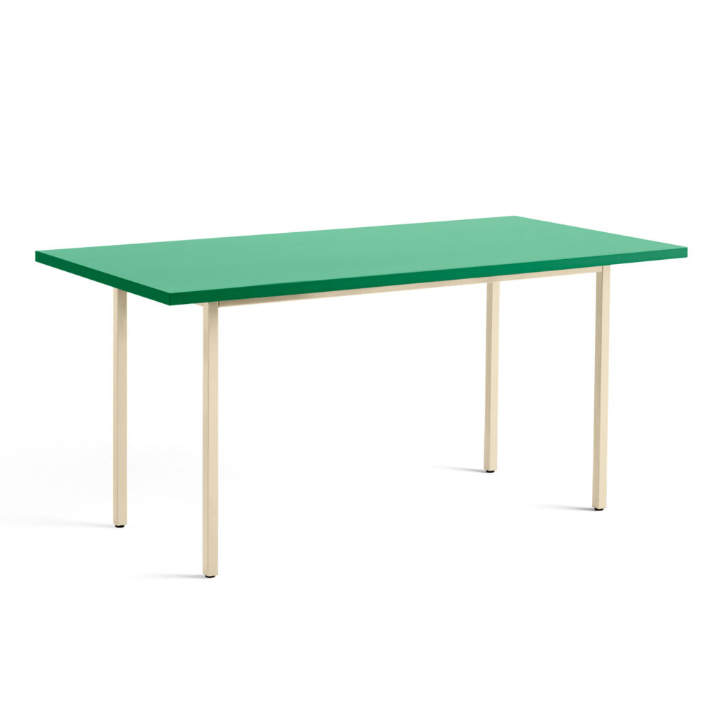 Two-Colour Table 160 Green Mint / Ivory