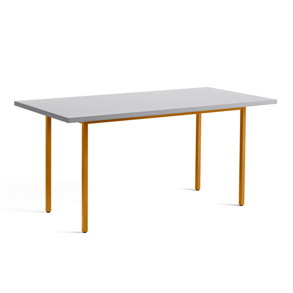 Two-Colour Table 160 Light Grey / Ochre