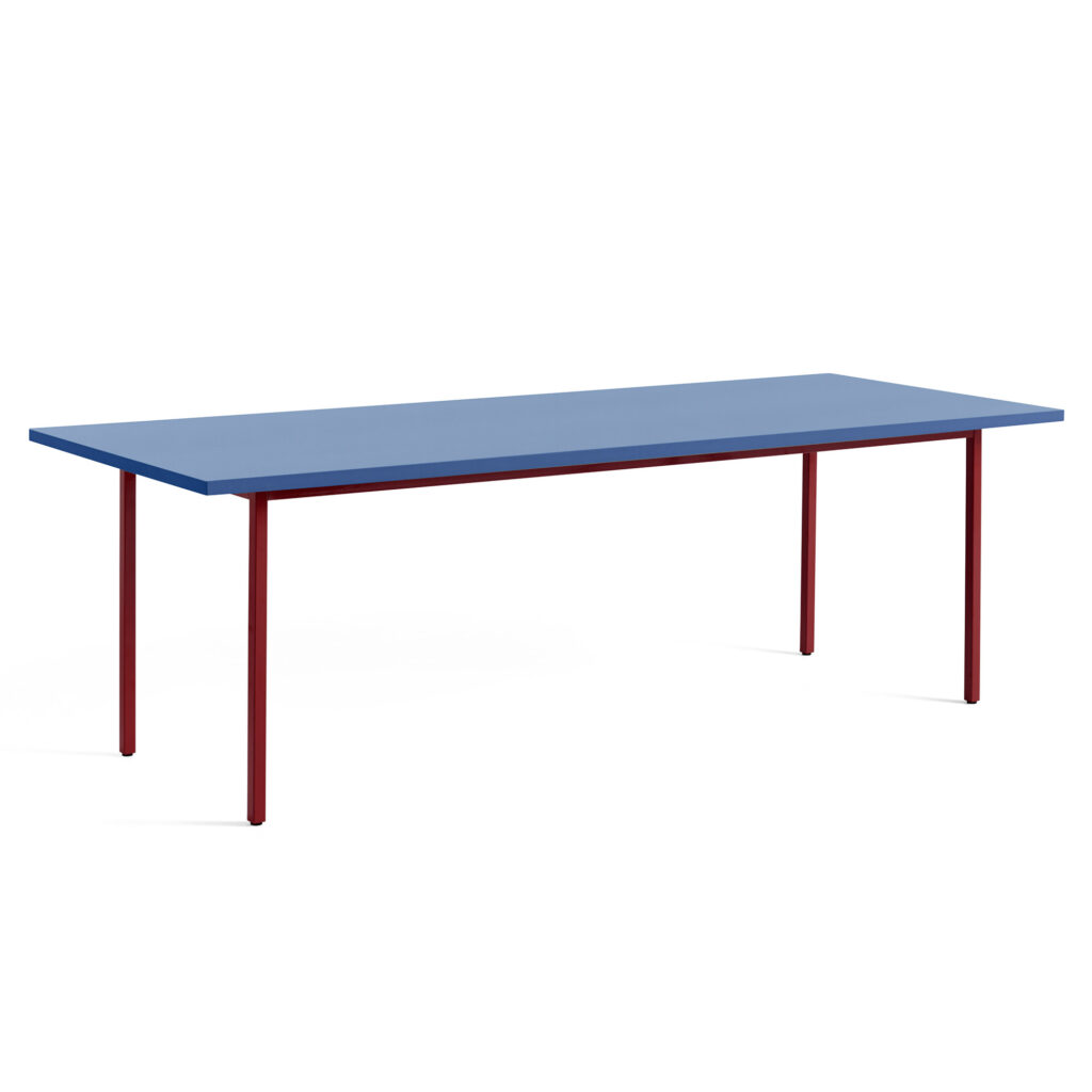 Two-Colour Table 240 Blue / Marron Red