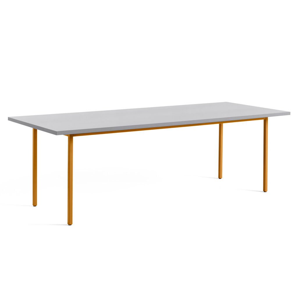 Two-Colour Table 240 Light Grey / Ochre