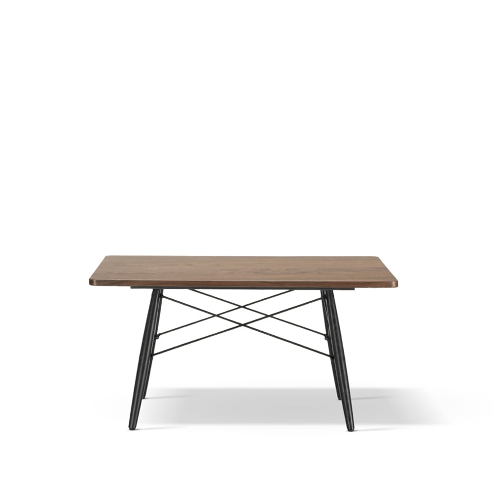 Vitra Eames coffee table soffbord svartbetsade askben American walnut liten