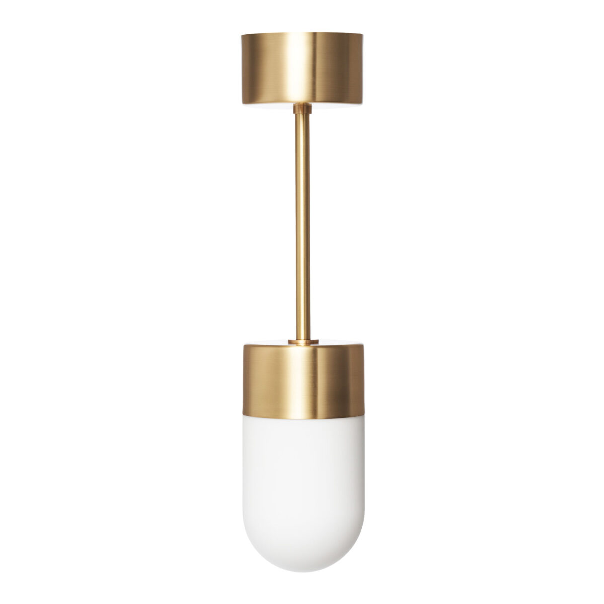 Vox Ceiling Brass/Opal Glass