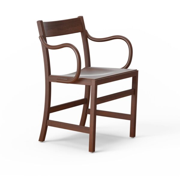 Waiter XL Armchair, Walnut Stained Beech, Utan klädsel