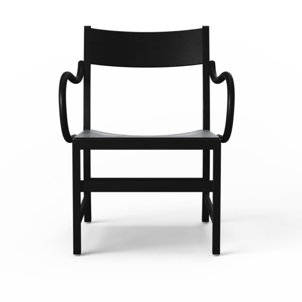 Waiter XL Easy Chair, Black Stained Oak, Utan klädsel