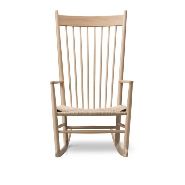 Wegner J16 Rocking Chair, Såpad ek, Naturfärgad sits