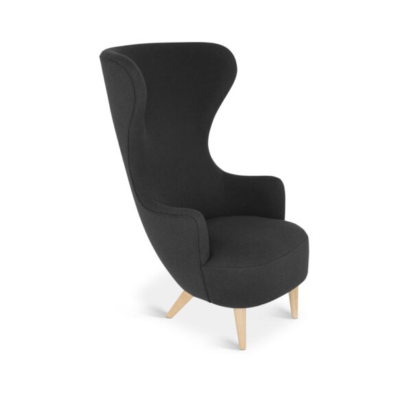 Wingback Chair, Tyg: Cat C. Hallingdal 65-0190, Ben: Naturell