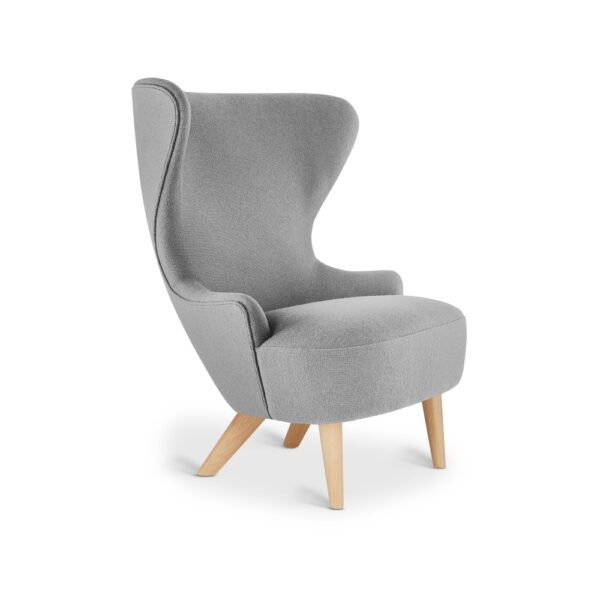 Wingback Micro Chair, Tyg: Cat C. Hallingdal 65-0130, Ben: Naturell