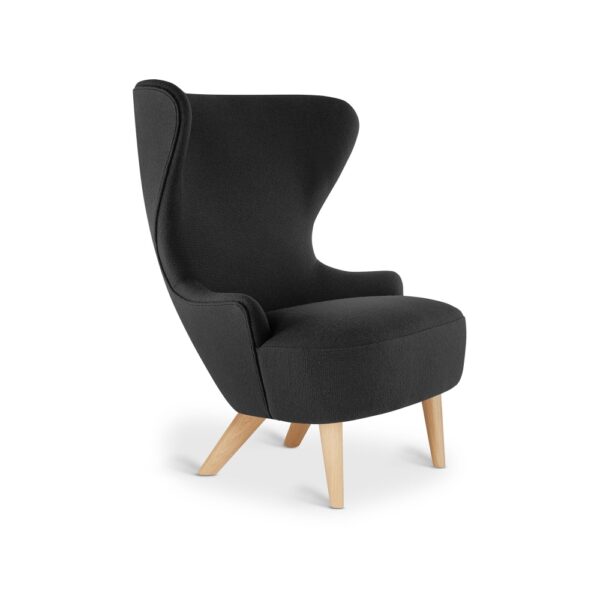 Wingback Micro Chair, Tyg: Cat C. Hallingdal 65-0190, Ben: Naturell