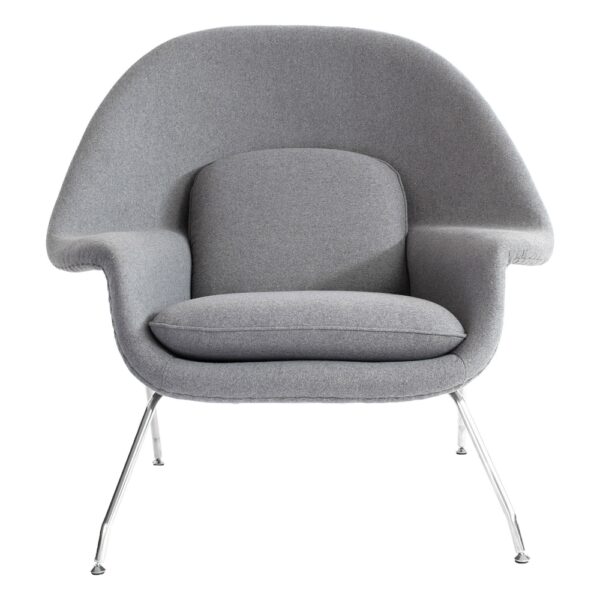 Womb Chair Relax, Dacron Filled, Polished Chrome, Fabric cat, S Eva 14