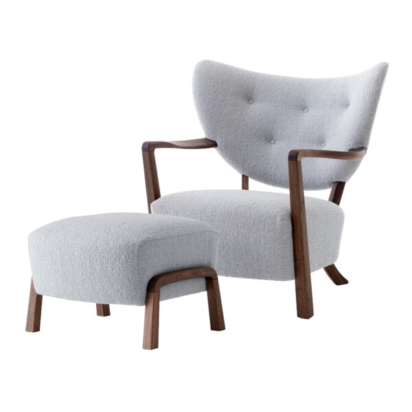 Wulff Lounge Chair ATD2 & Pouf ATD3 Walnut / Karandash 005